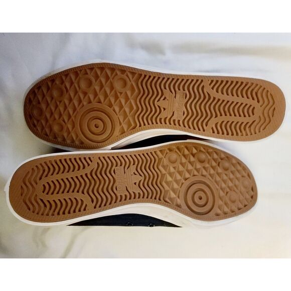 Adidas Men's‎ Nizza Classic Black with Colorful Trefoil Canvas Sneaker Size 12 - Picture 3 of 10